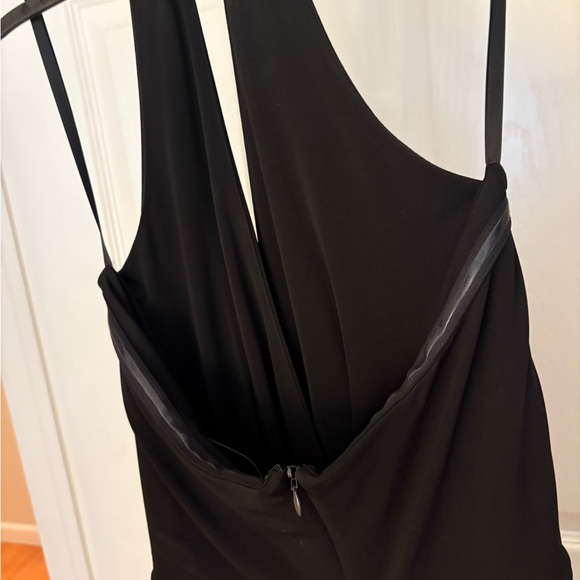 White House Black Market;Halter Draped Matte Jersey Dress With Slit - - Picture 6 of 7